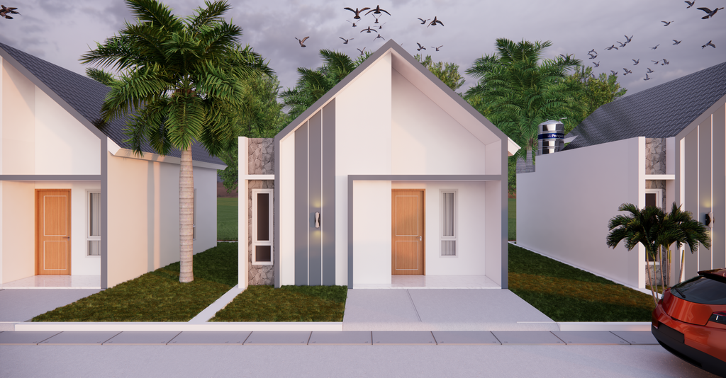 foto tampak rumah tipe 36 perumahan Astana Ganesa