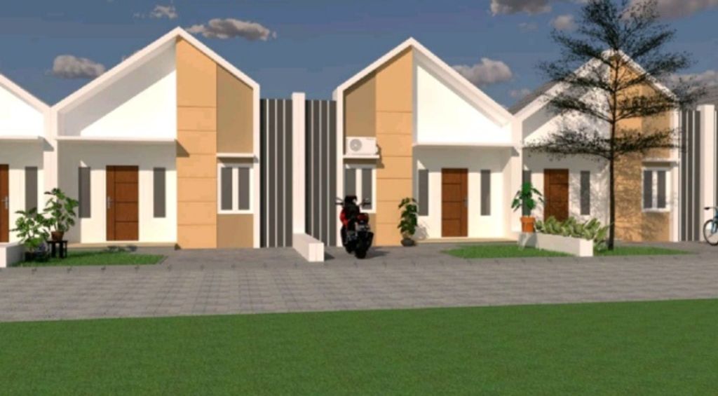 foto tampak rumah tipe 30/60 perumahan VILLA RAHMA GARDENIA