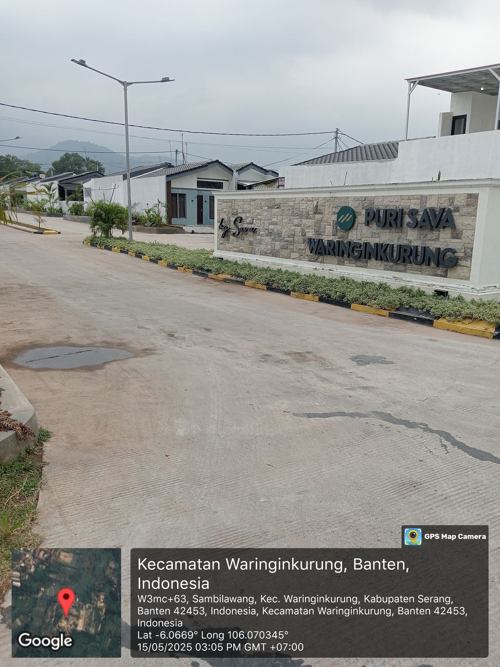 foto gerbang perumahan Puri Sava Waringinkurung Tahap 3