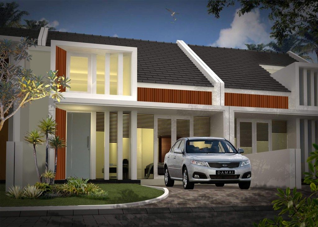 foto tampak rumah tipe Cenderawasih 60 (2025) perumahan BUMI DAMAI REGENCY