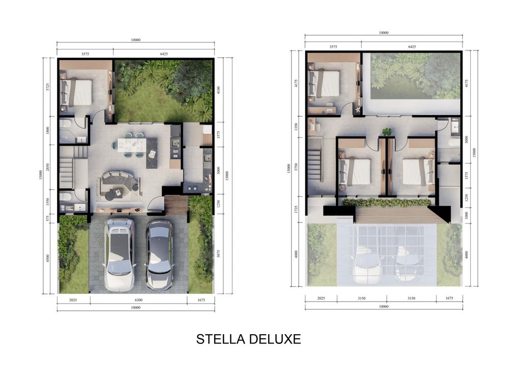 foto denah rumah tipe Stella Deluxe F perumahan CITRALAND THE GREENLAKE SURABAYA