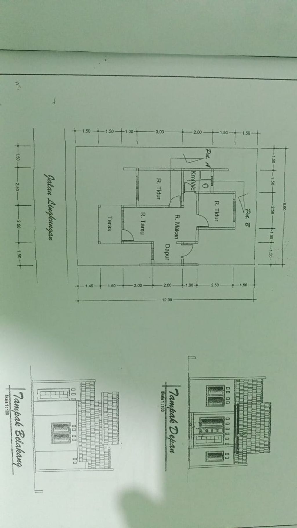 foto denah rumah tipe subsidi perumahan Lekunik Residence 2