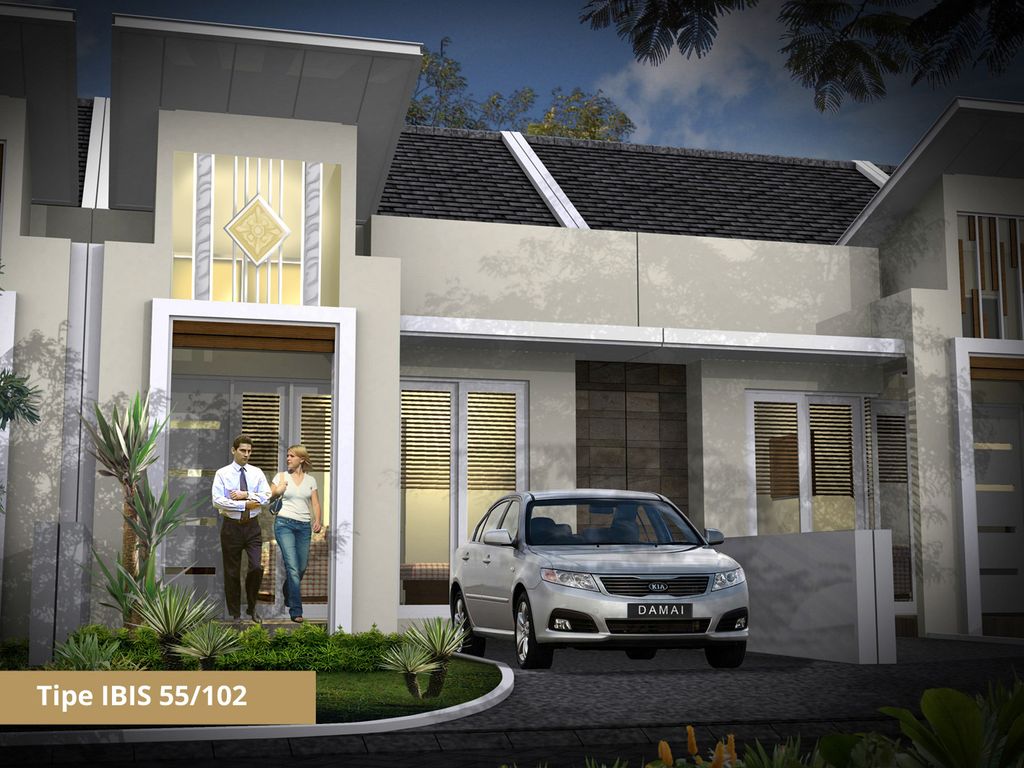 foto tampak rumah tipe Ibis 55 (2025) perumahan BUMI DAMAI REGENCY
