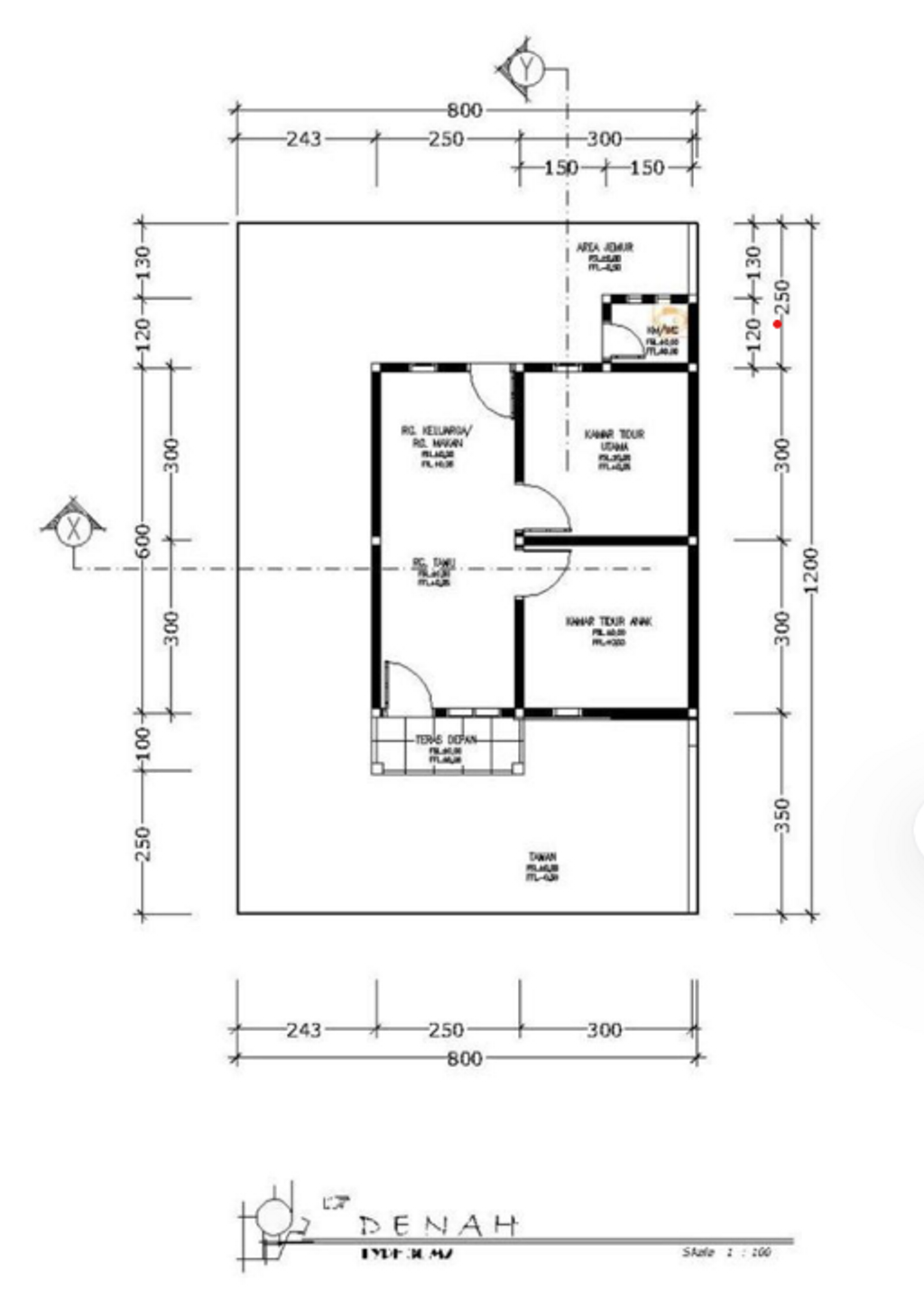 foto denah rumah tipe HARGA BARU 173.000.000 perumahan KITA SEHATI