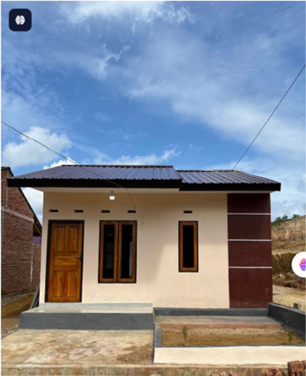 foto tampak rumah tipe HARGA BARU 173.000.000 perumahan KITA SEHATI