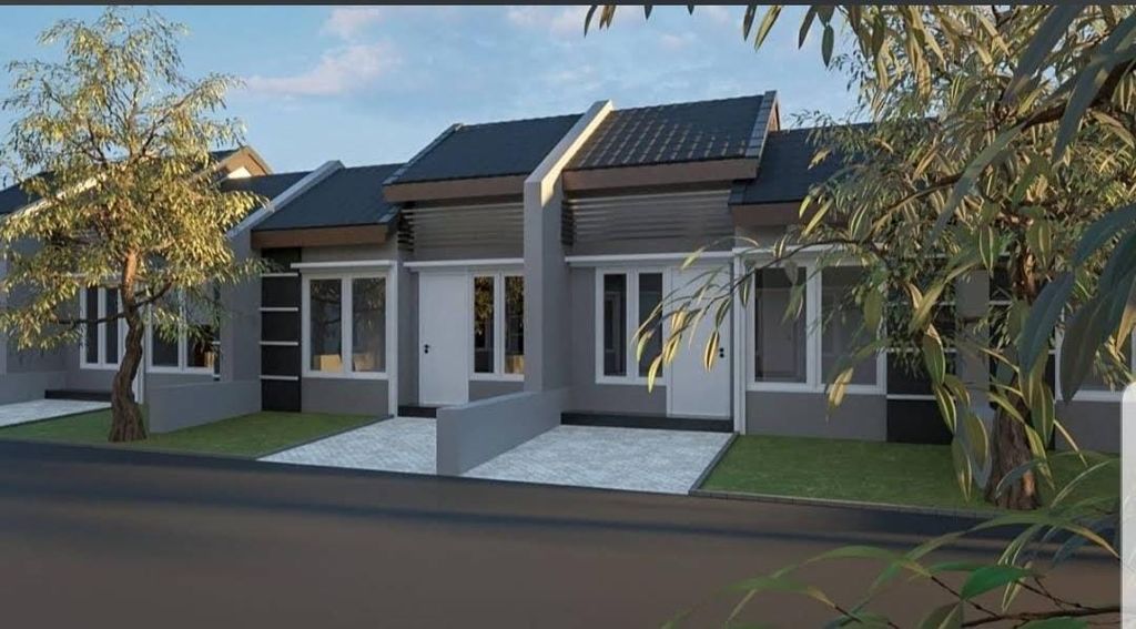 foto tampak rumah tipe 30/60 perumahan GRAND EMERALD GARDEN