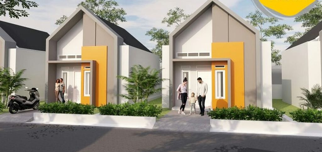 foto denah rumah tipe 36/120 perumahan Alam Pendopo