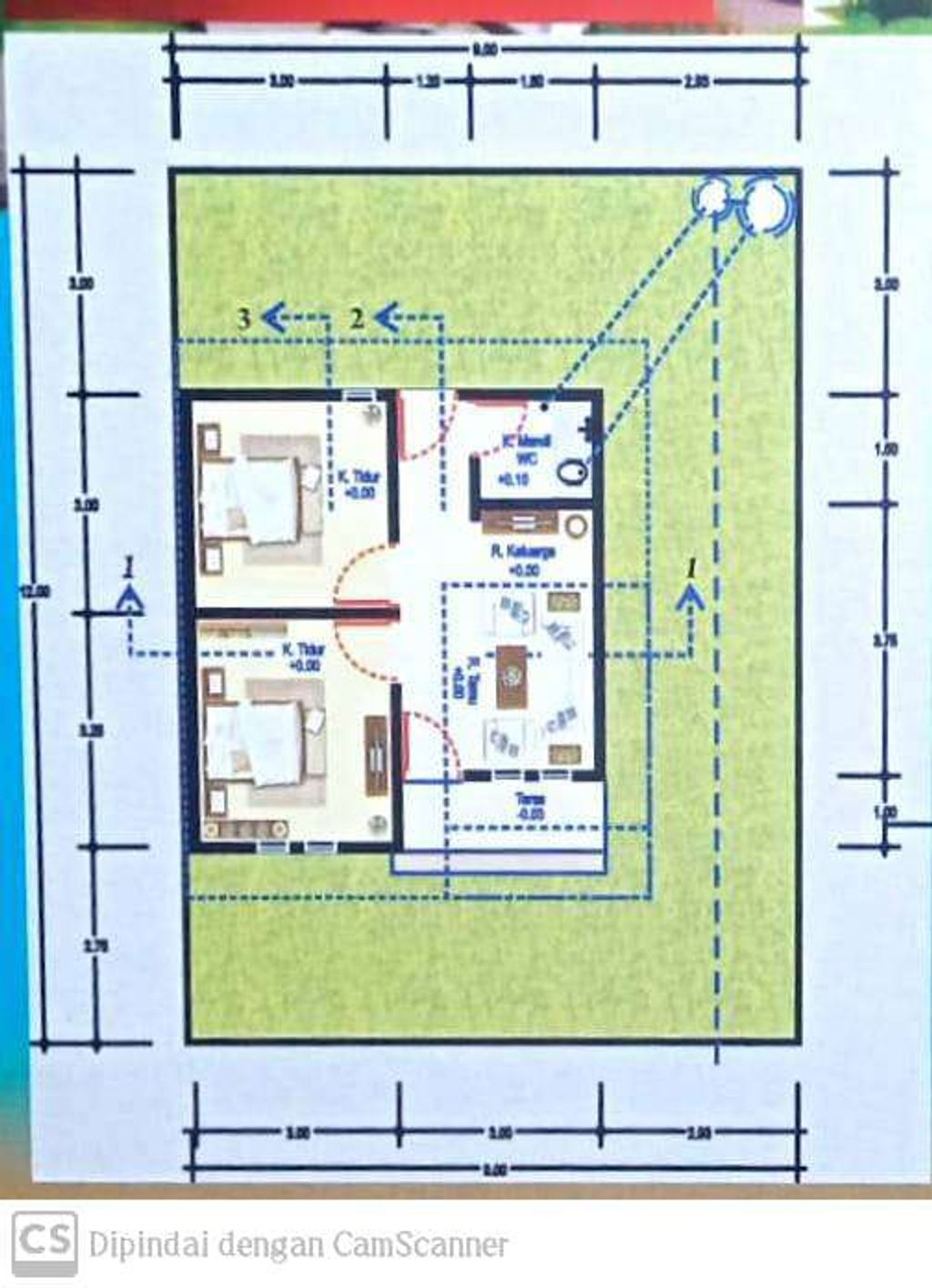 foto denah rumah tipe 36 perumahan YAUMI RESIDENCE 2