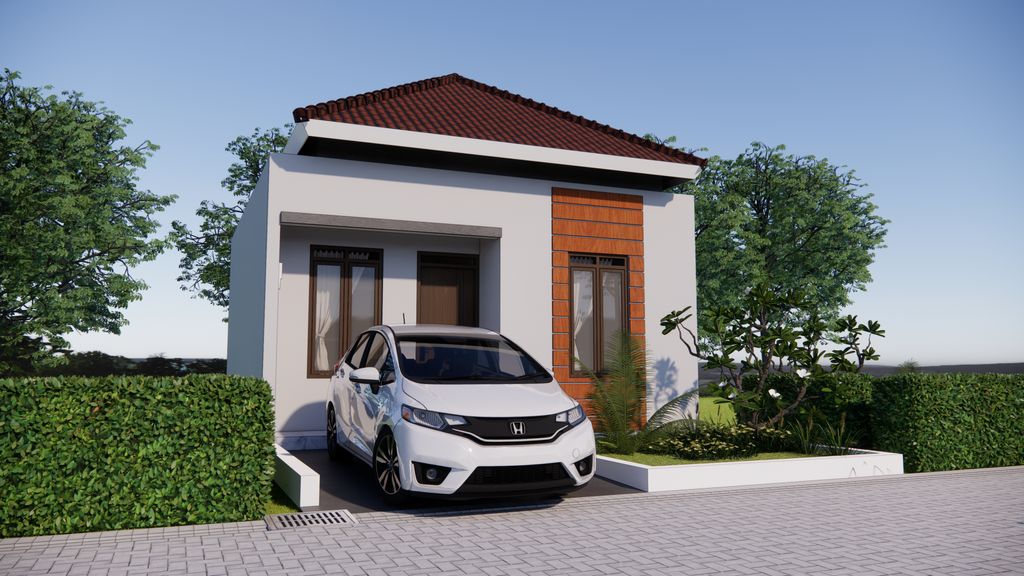 foto tampak rumah tipe 32 perumahan DARUPONO RESIDENCE
