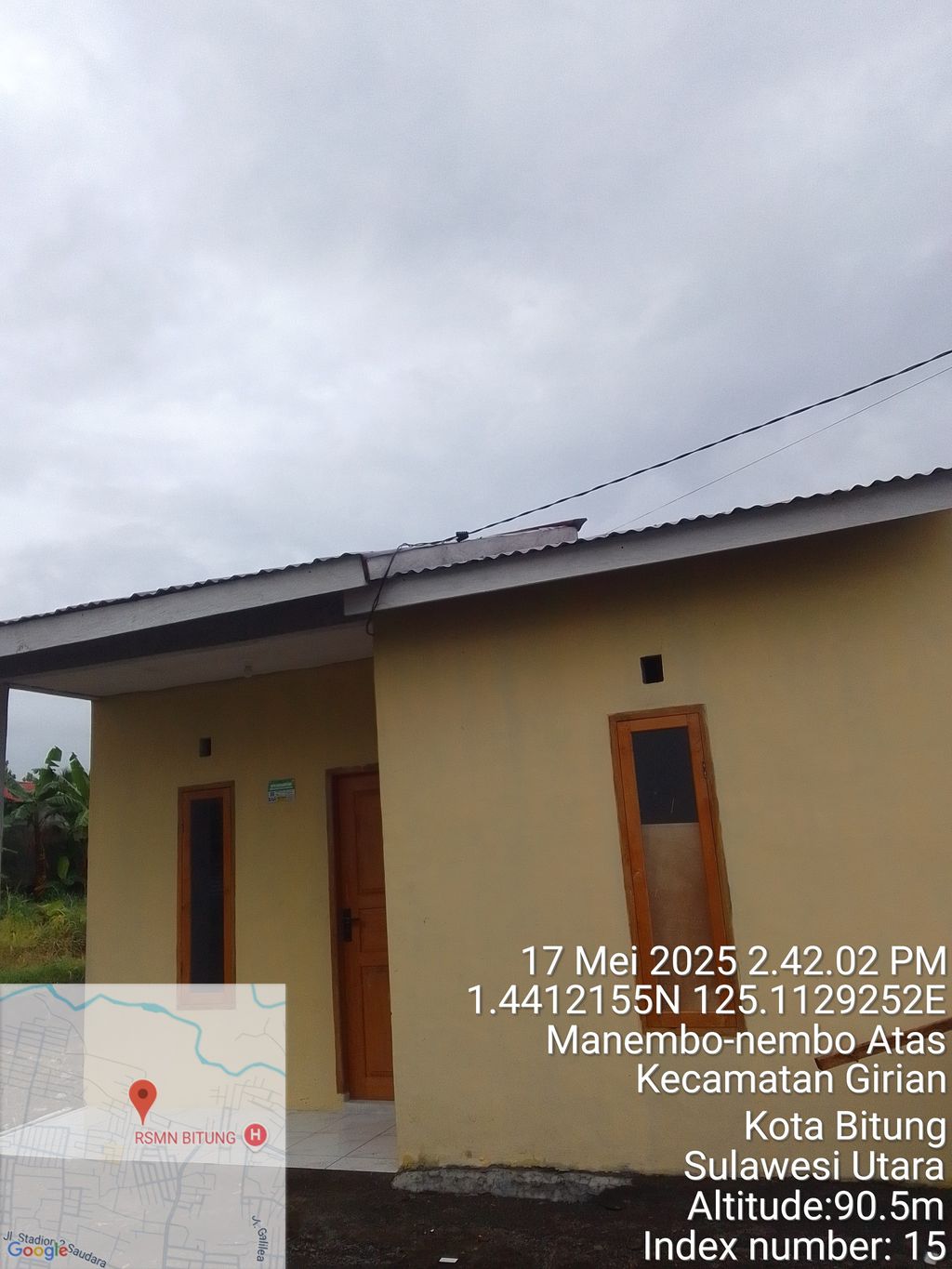 foto contoh rumah perumahan Miracle Land Manembo-nembo Atas