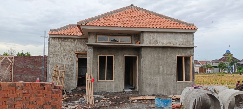 foto tampak rumah tipe SUBSIDI perumahan GRAND SERAYU RESIDENCE