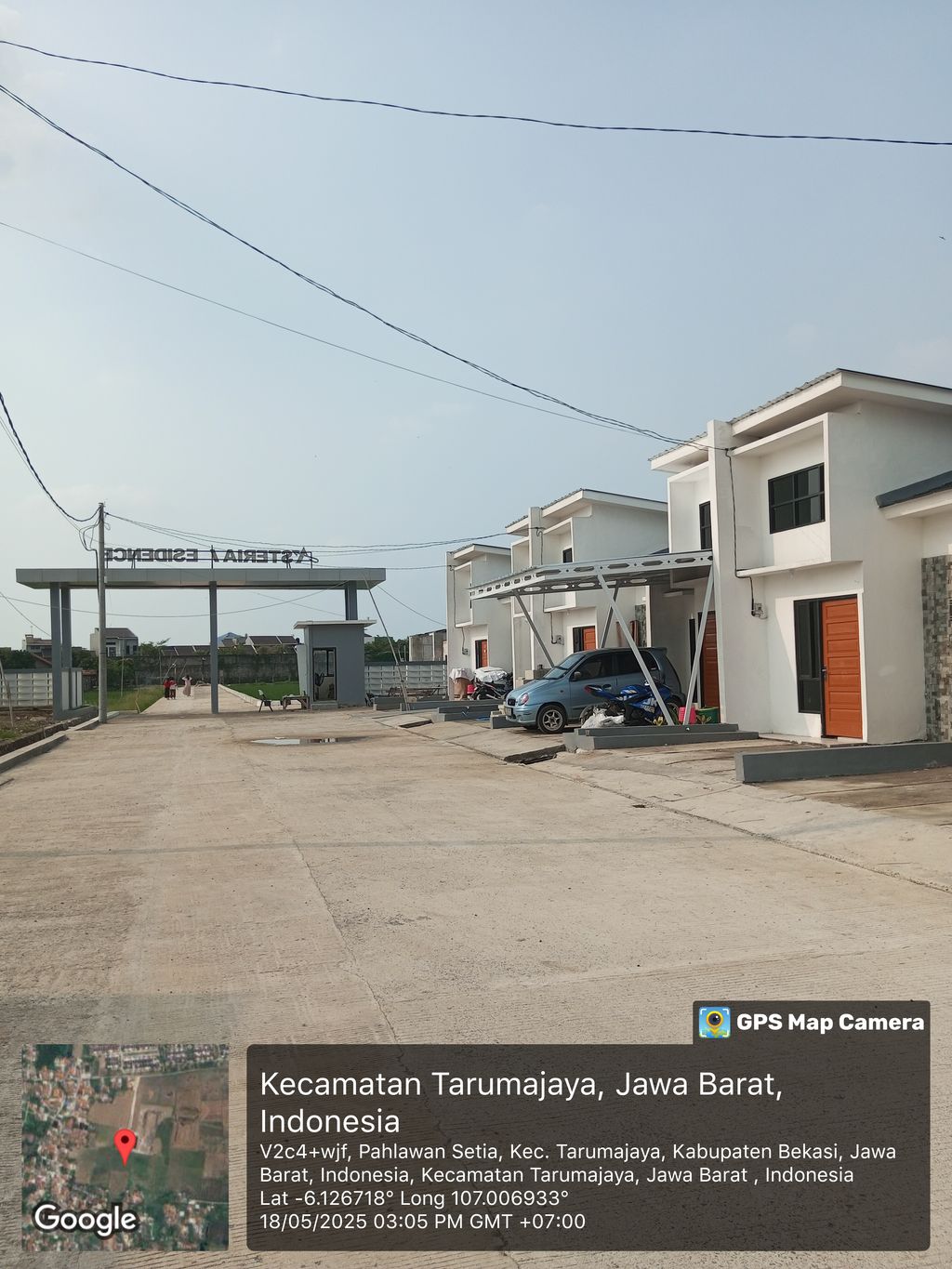foto posisi tengah perumahan Asteria Residence