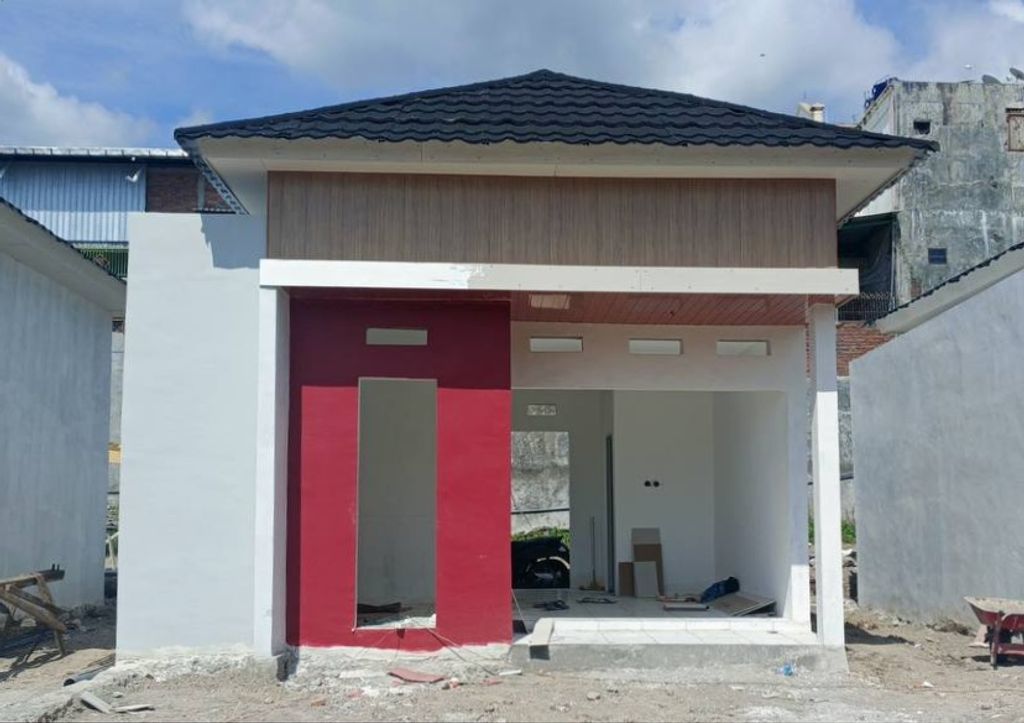 foto tampak rumah tipe 32/100 perumahan Graha Permata