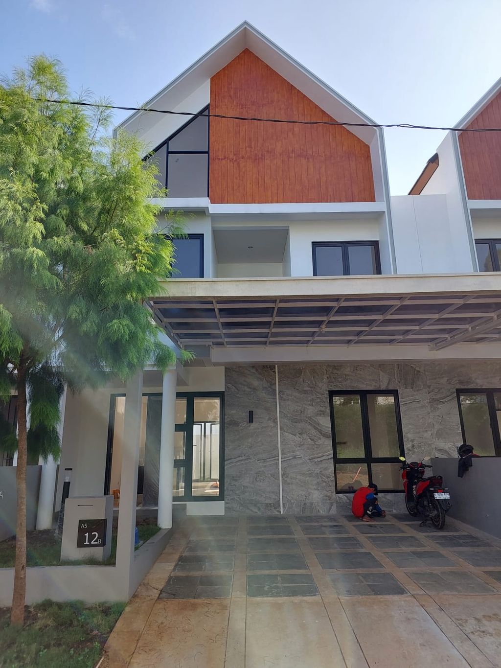foto tampak rumah tipe HANARA KP A05/12B perumahan KEDATON PARK TAHAP 3B