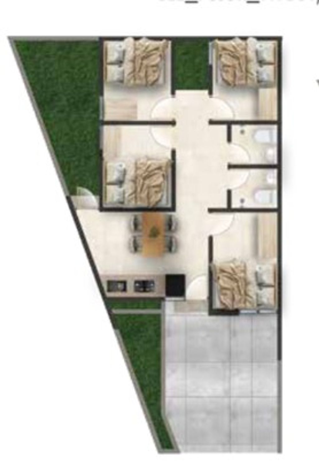 foto denah rumah tipe LYVE 51/85 perumahan The Araya