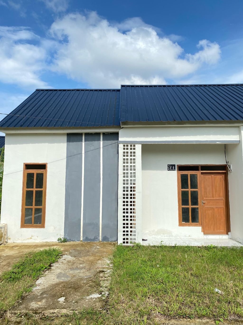 foto tampak rumah tipe 36/84 perumahan YUSHYKA LAND TAHAP 2