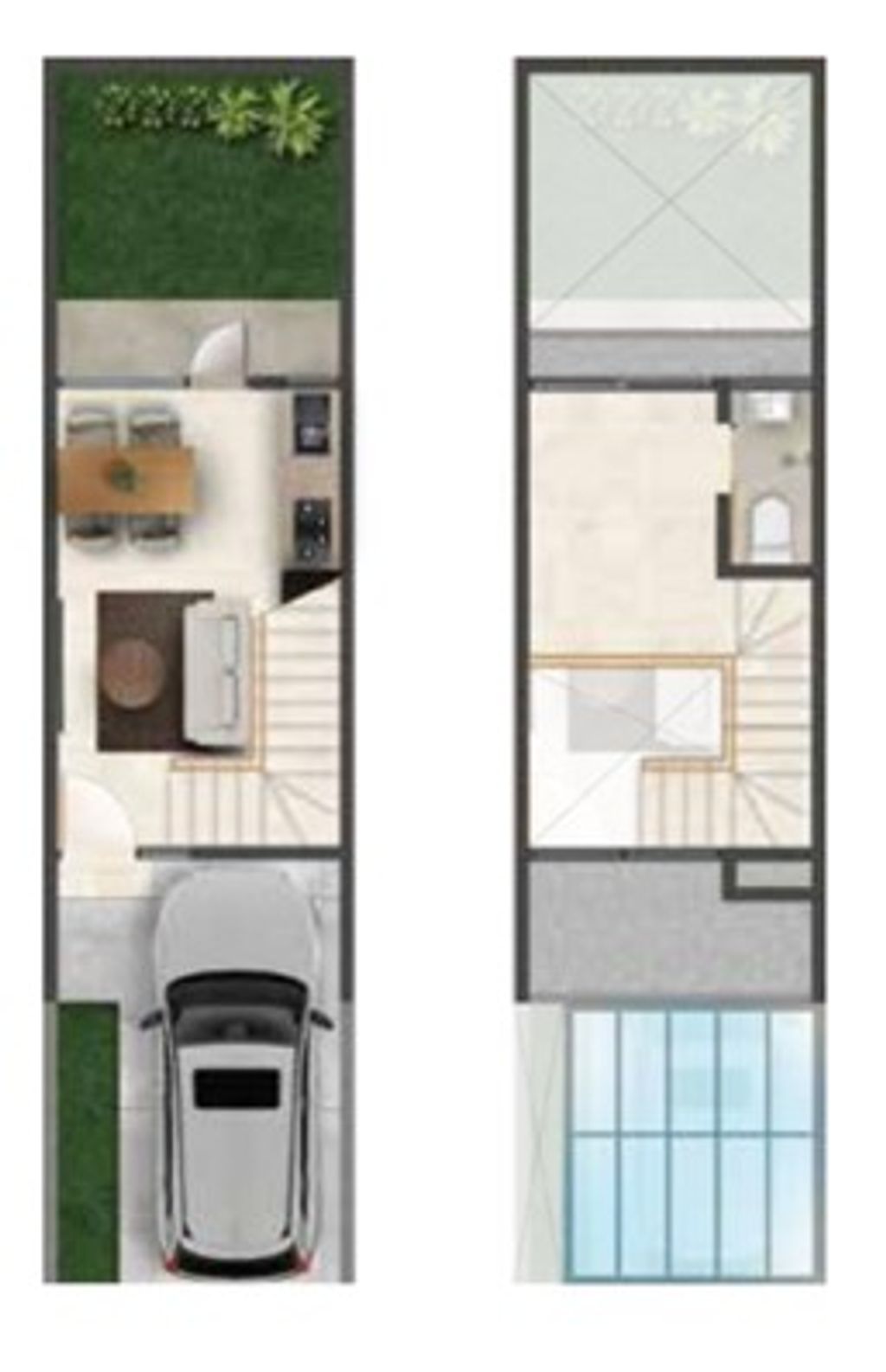 foto denah rumah tipe LYVE 34/44 perumahan The Araya