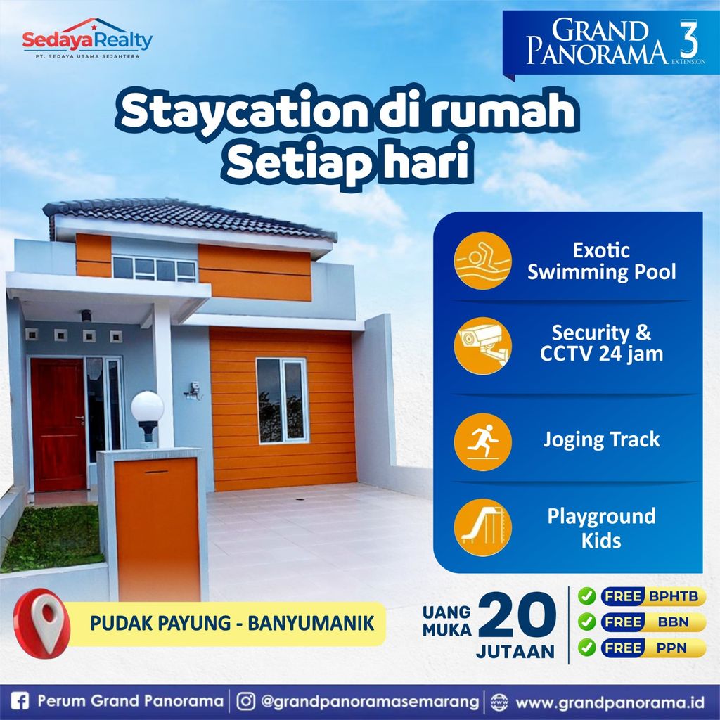 foto tampak rumah tipe F2-09 perumahan GRAND PANORAMA 3