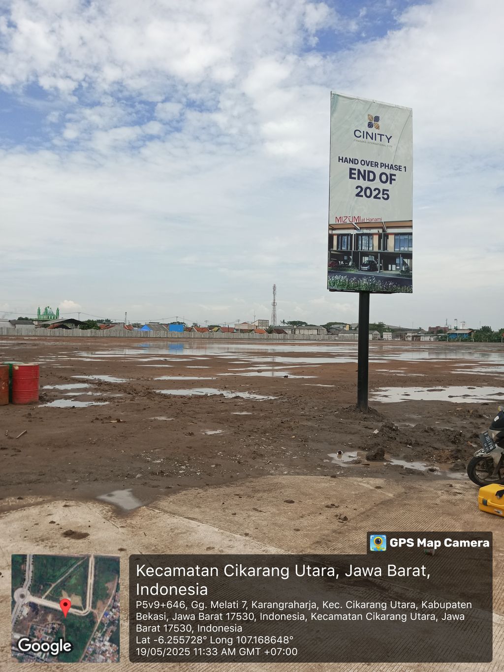 foto posisi tengah perumahan GRAND CIKARANG CITY TAHAP 2
