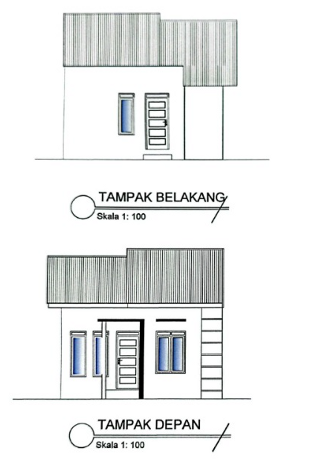 foto tampak rumah tipe 36 perumahan Pesona Premier