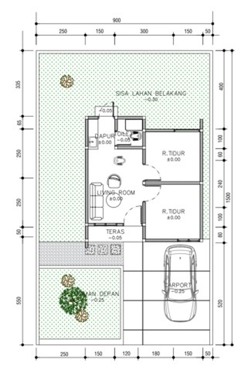 foto denah rumah tipe 36 ( 2025 ) perumahan HIMPANGLIMA ARWANA