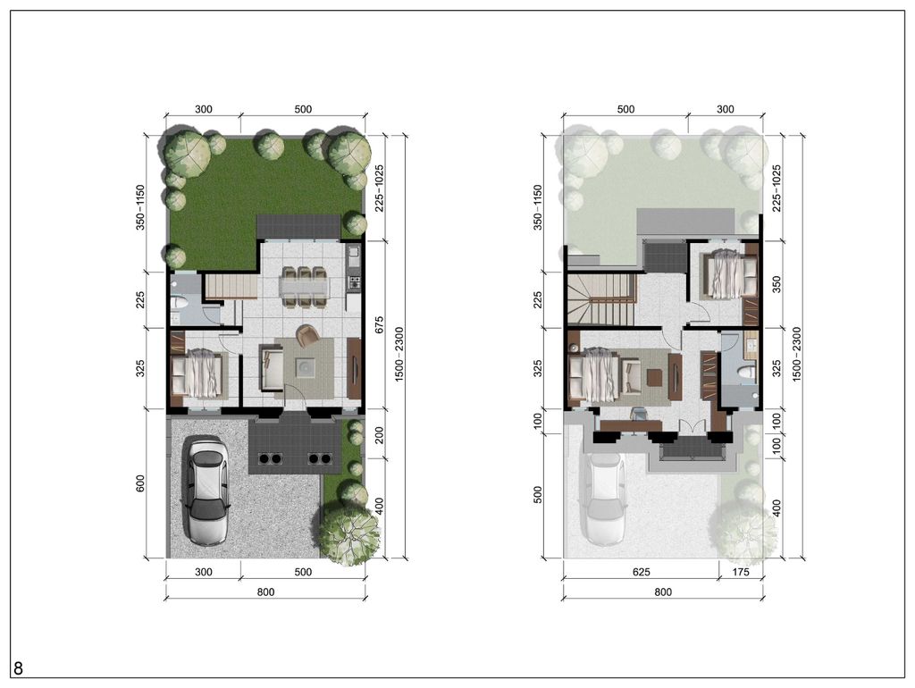 foto denah rumah tipe Emerald 22 perumahan CitraLand City Sampali