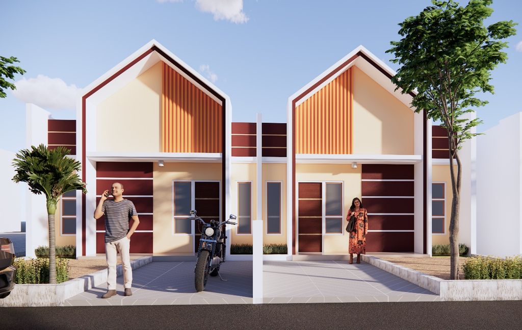 foto tampak rumah tipe 34 perumahan ALIKHLAS RESIDENCE MONCONGLOE