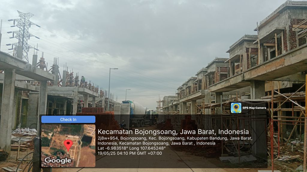 foto posisi tengah perumahan Podomoro Park Bandung (WANGSAGRIYA)