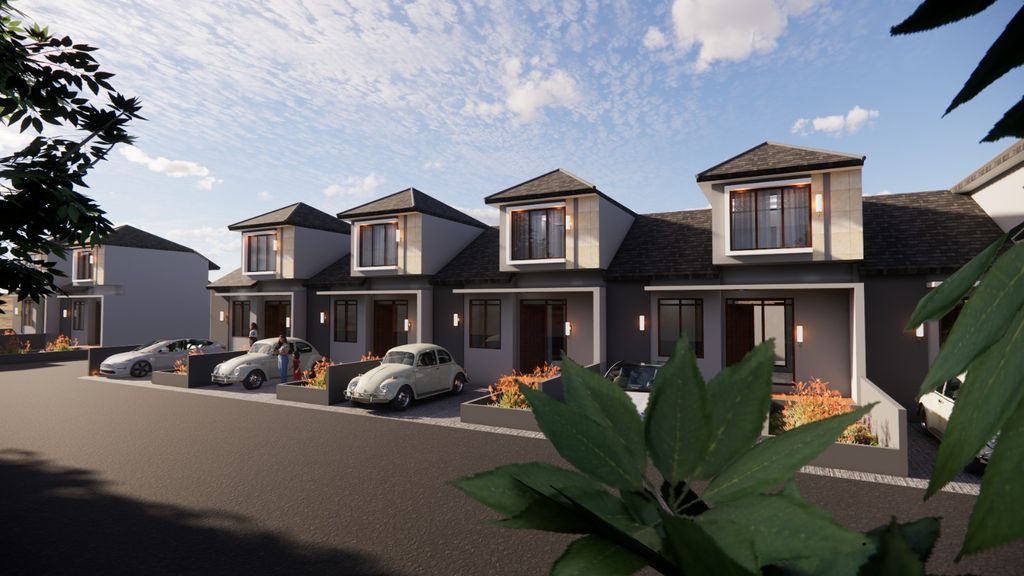 foto tampak rumah tipe 36/72 perumahan KOTA BALI RESIDENCE BLOK NUSA PENIDA