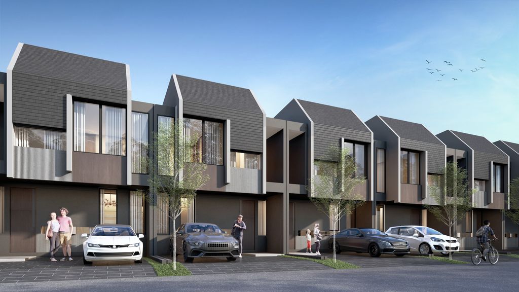 foto tampak rumah tipe 6X15 perumahan Cluster Alstonia Tahap 2
