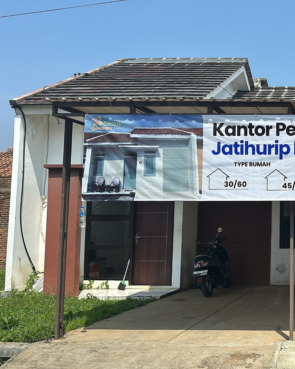 foto tampak rumah tipe 45/90 perumahan JATIHURIP PERMASIH