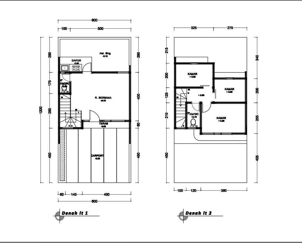 foto denah rumah tipe 57 Compact High Ceiling (3KT) (601) perumahan G-Land Ciwastra Park 2