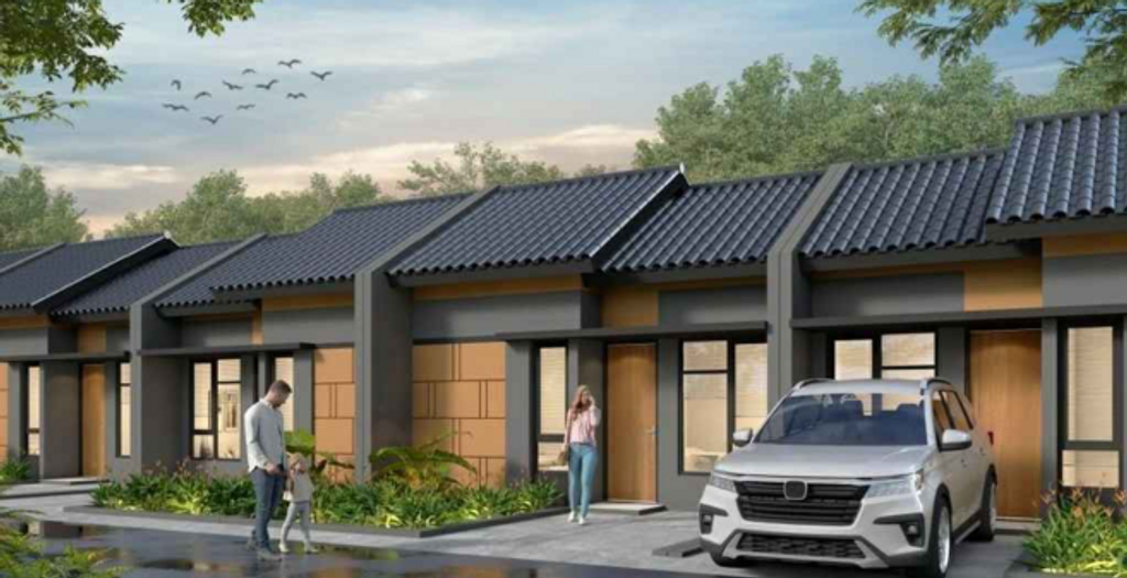 foto tampak rumah tipe Komersil 28/88 (330.300.000) perumahan PURI HARMONI PASIRMUKTI PERLUASAN