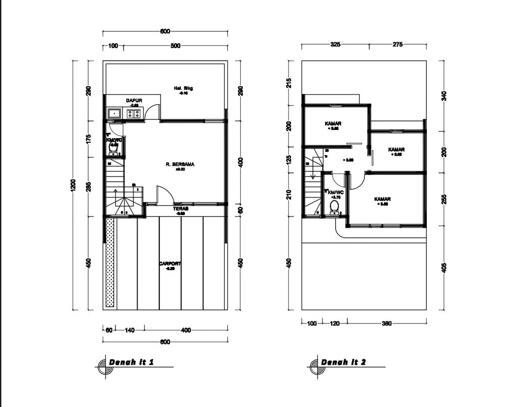 foto denah rumah tipe 57 Compact High Ceiling (3KT) (602) perumahan G-Land Ciwastra Park 2
