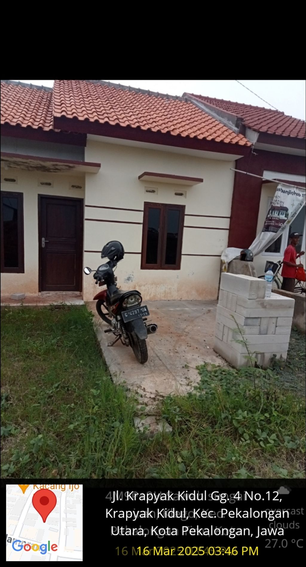 foto tampak rumah tipe T33/66 Sejahtera perumahan SAHILNA GRIYATAMA Cluster
