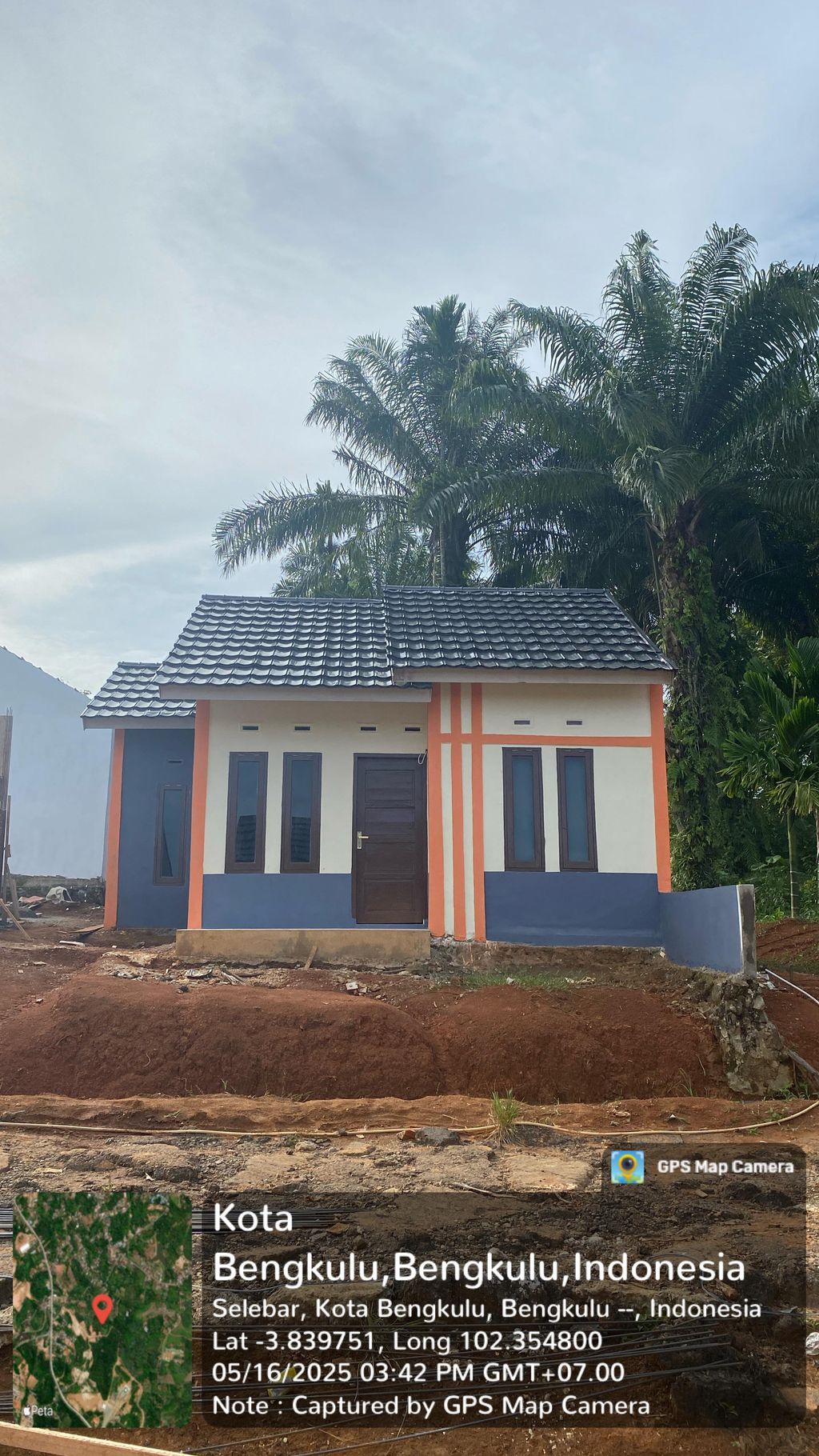 foto tampak rumah tipe 36 perumahan GRAHA BARBARAN MERAH PUTIH