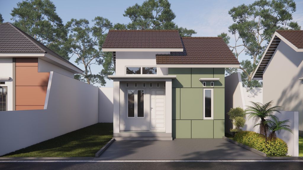 foto tampak rumah tipe 36 Bersubsidi perumahan GREEN BORNEO RESIDENCE 3