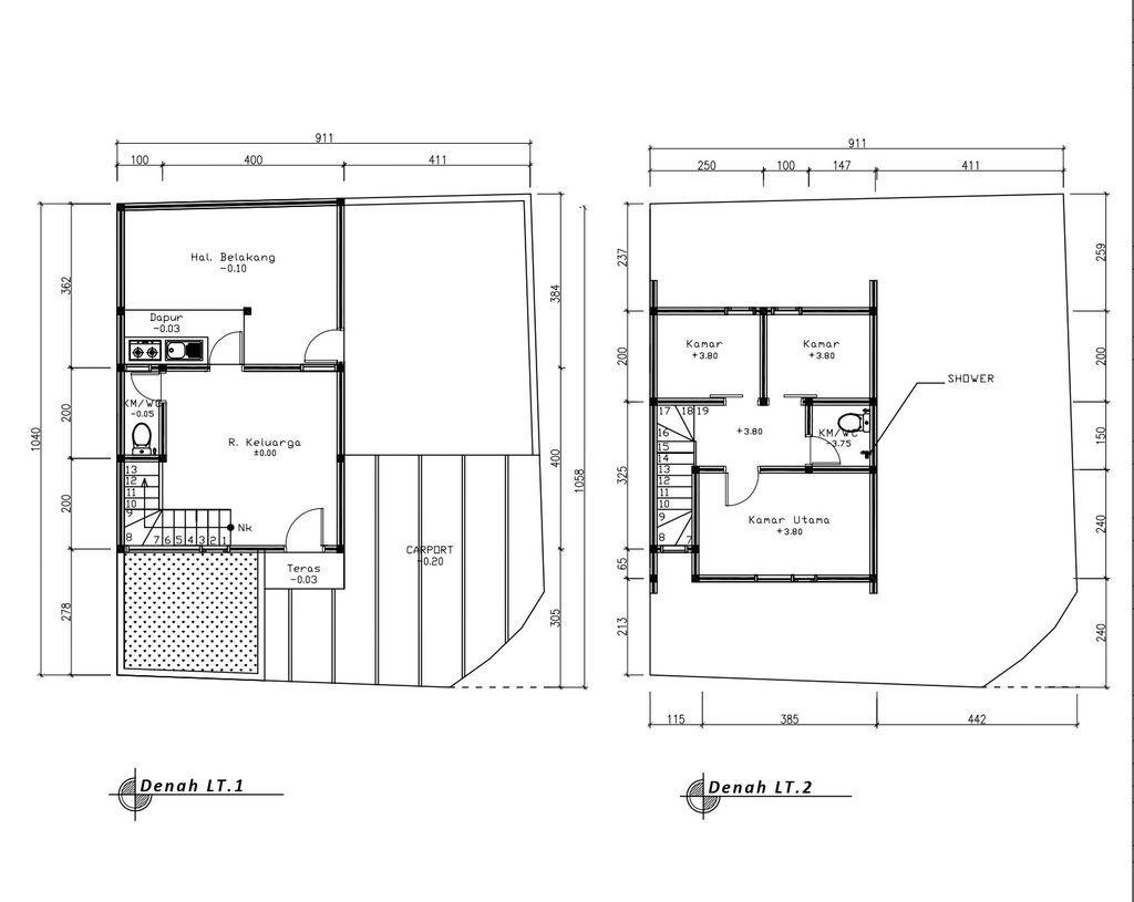 foto denah rumah tipe 50 Compact (3 kamar) (840) perumahan Graha Batu Karang (Violin)