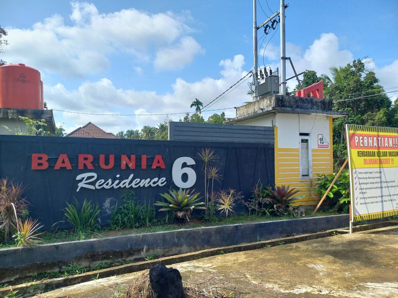 foto gerbang perumahan BARUNIA RESIDENCE 6 TAHAP 2