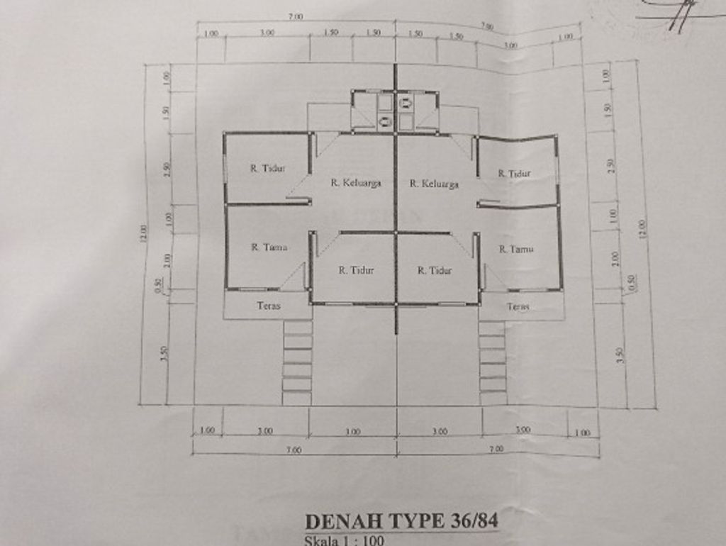 foto denah rumah tipe 36 perumahan ZASYA RESIDENCE