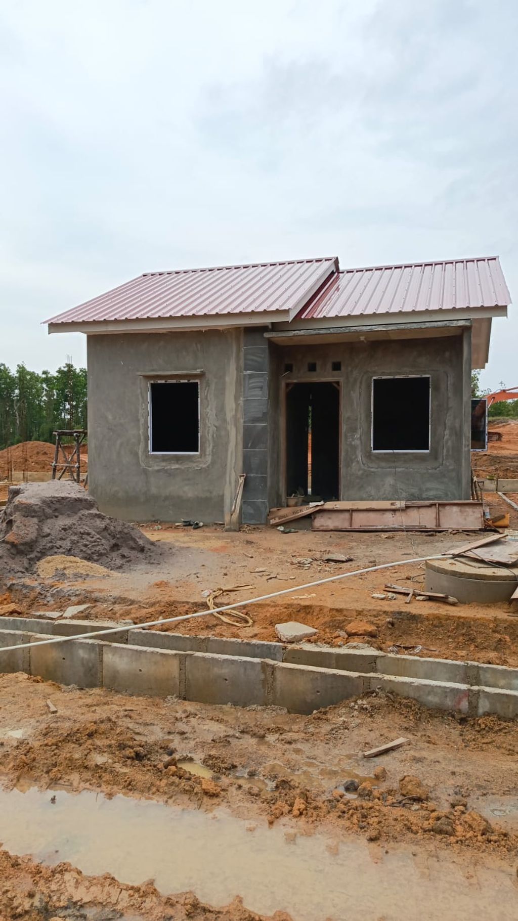 foto tampak rumah tipe 36/121 perumahan Perumahan Pelita Hill