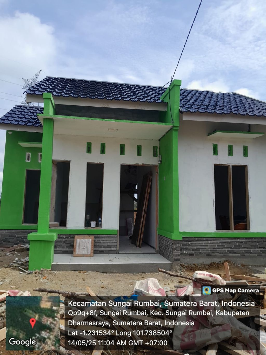 foto tampak rumah tipe 36 perumahan SWARNABUMI RESIDENT VII