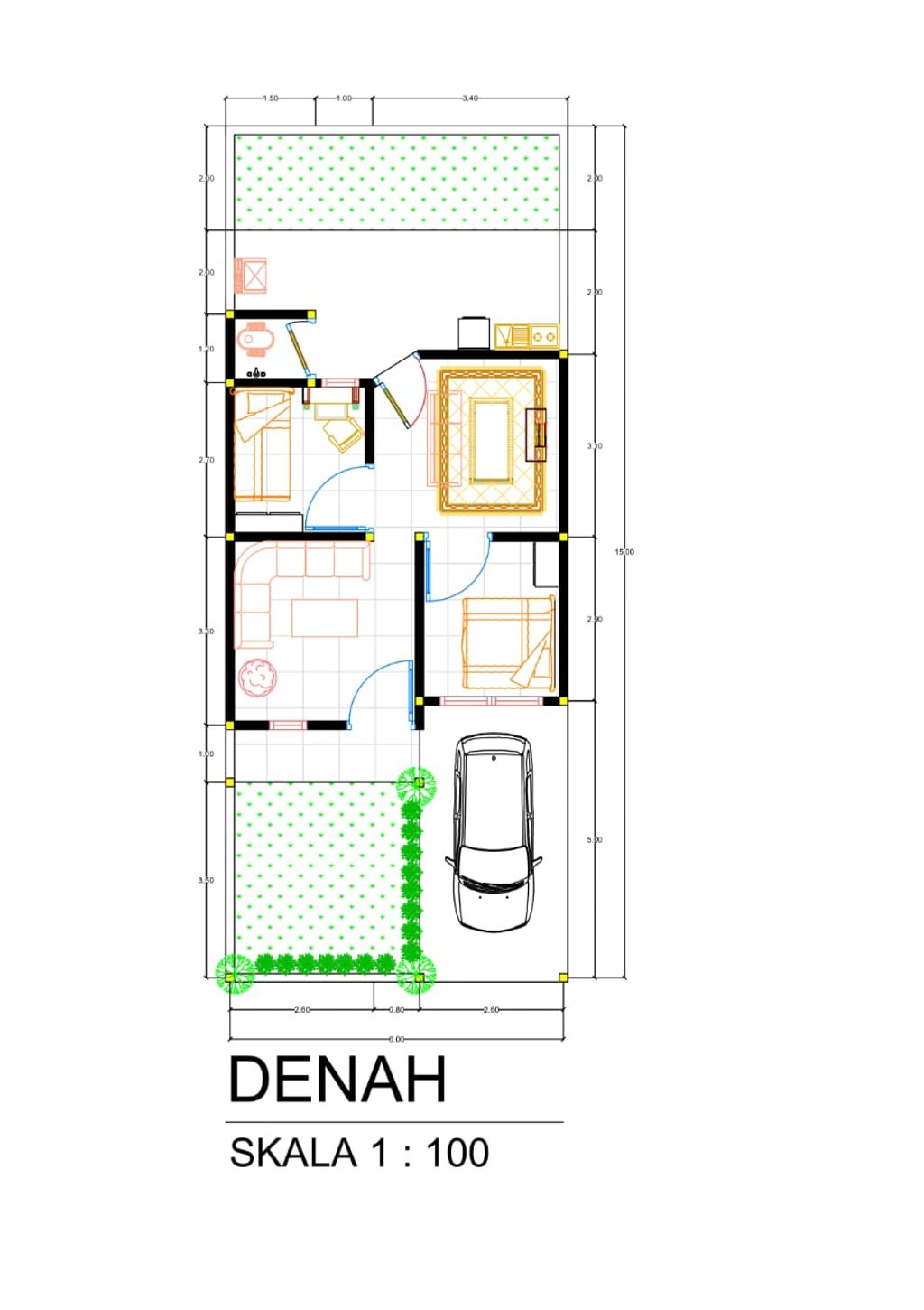 foto denah rumah tipe 36 perumahan Perumahan AMORA