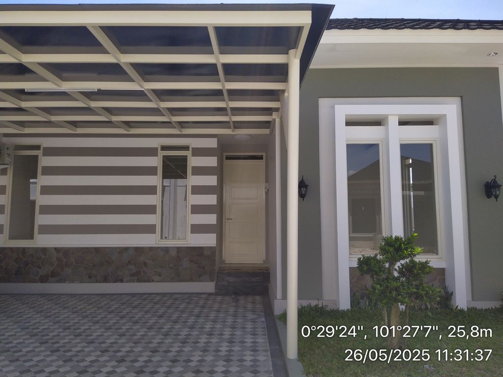 foto tampak rumah tipe I 01 175/282 perumahan MEGA ASRI SUDIRMAN
