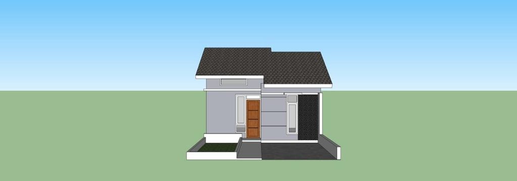 foto tampak rumah tipe 36 perumahan BANUA RESIDENCE LASUSUA