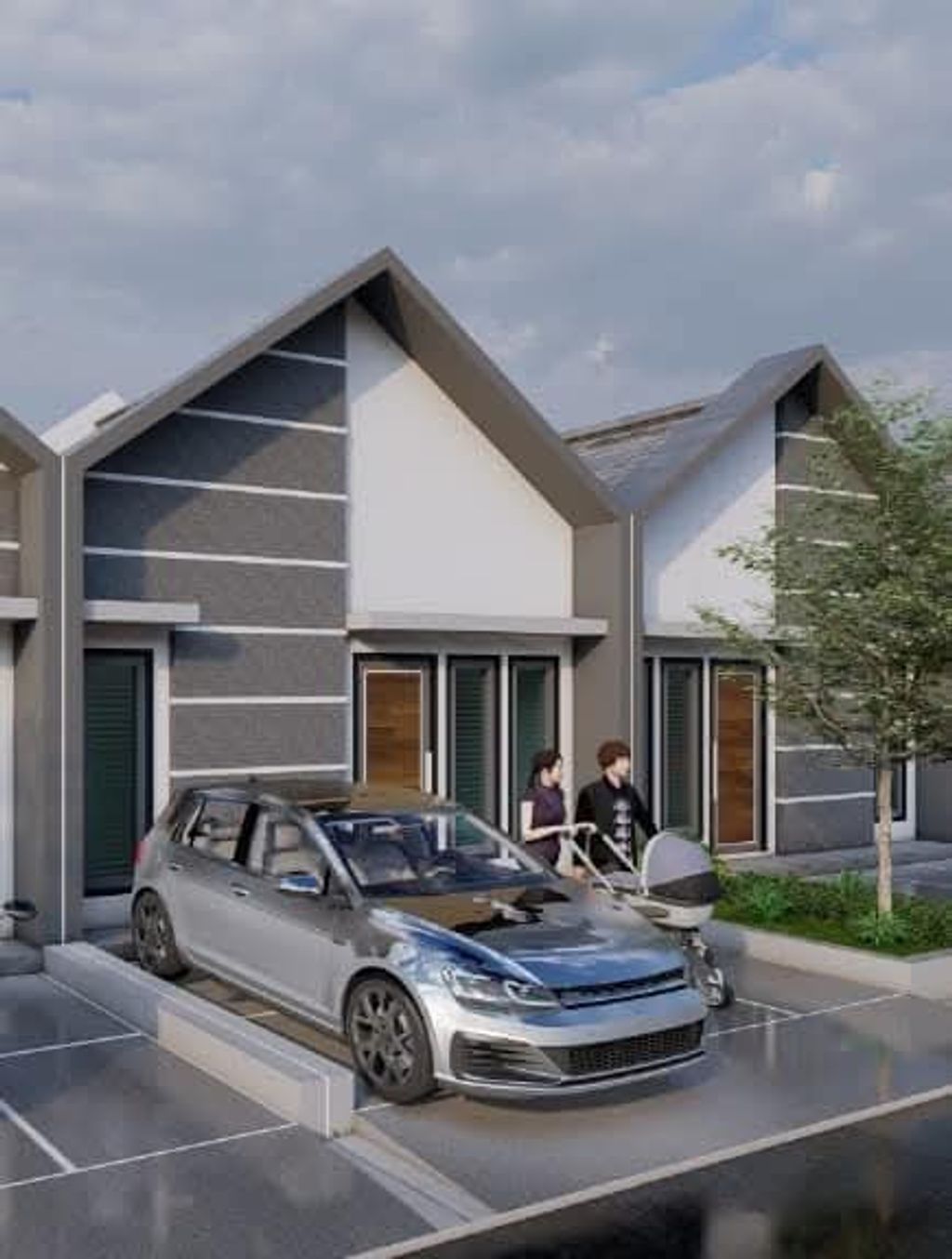 foto tampak rumah tipe NON SUBSIDI 30/60 perumahan PERUMAHAN MAYANG MADU CITY