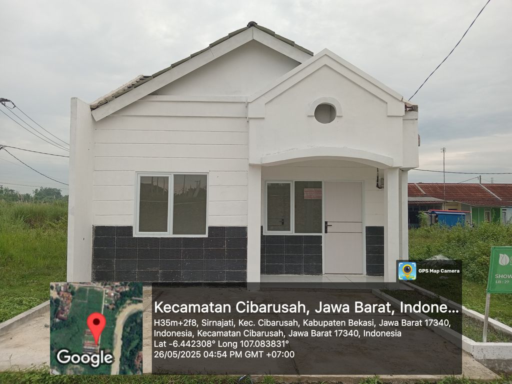 foto tampak rumah tipe BOUGENVILLE perumahan GREEN CIBARUSAH RESIDENCE