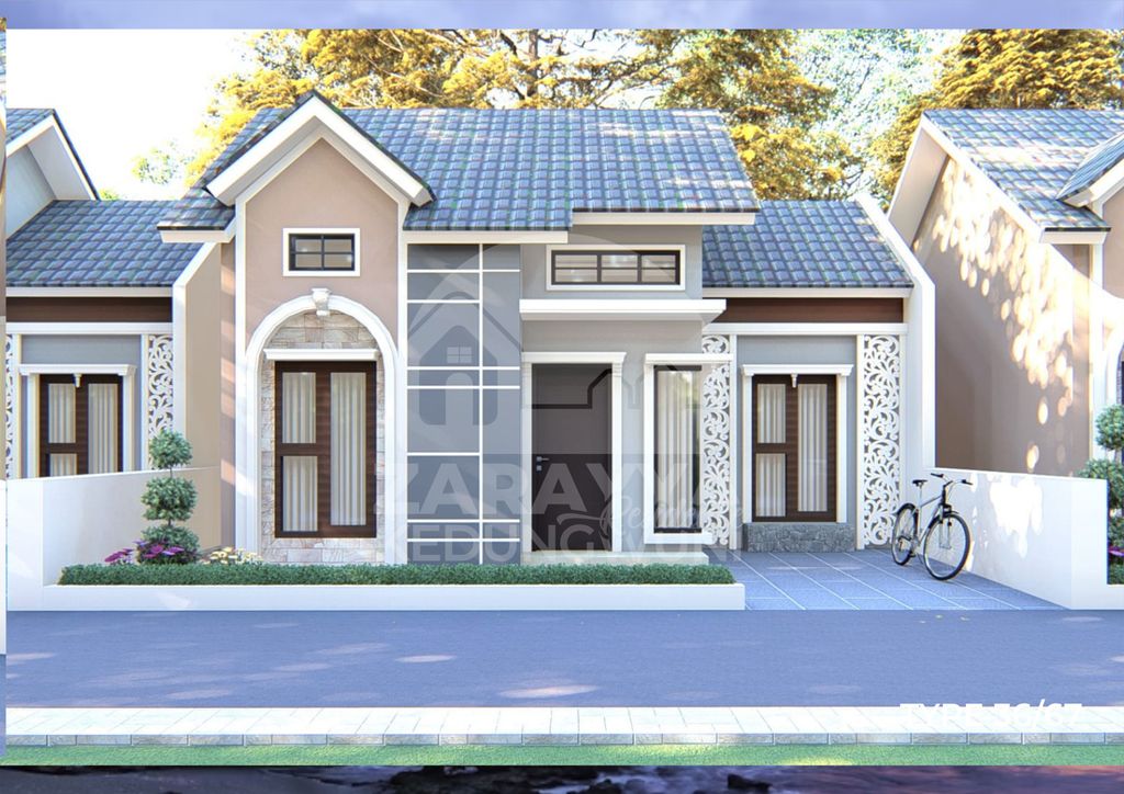 foto tampak rumah tipe 36 perumahan ZARAYYA RESIDENCE KEDUNGWUNI