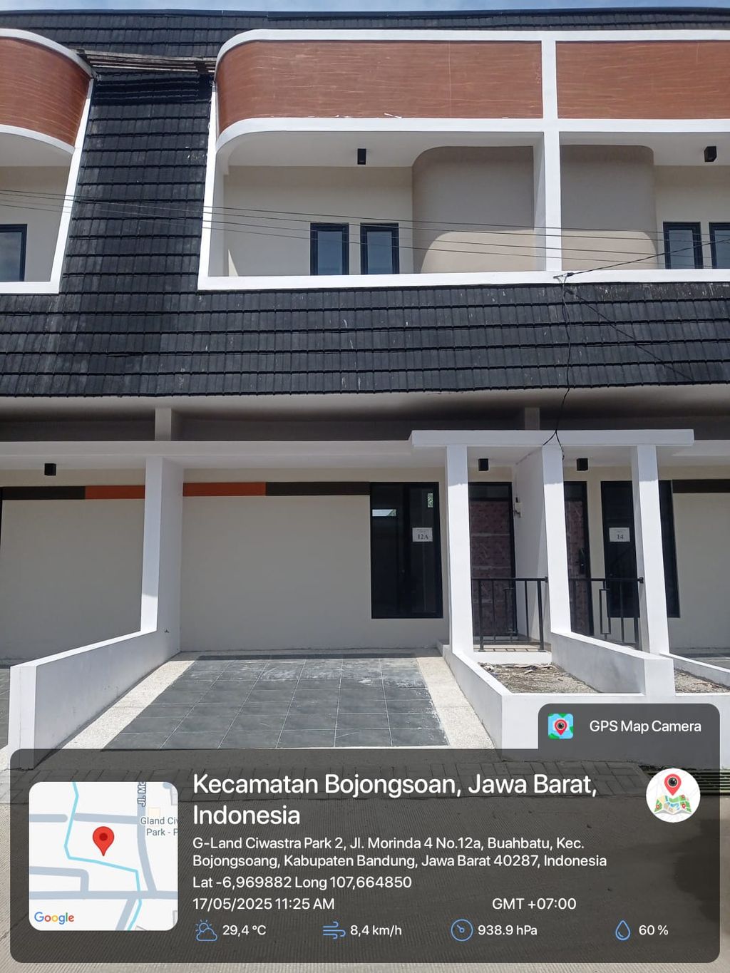 foto tampak rumah tipe 54 Compact 3 Kamar HC (670) perumahan G-Land Ciwastra Park 2