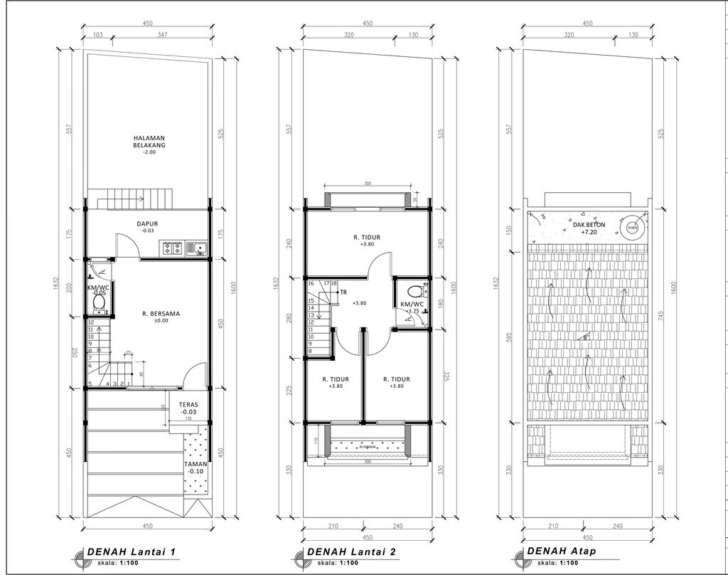 foto denah rumah tipe 55 Compact Cozy Level Minimalis (485) perumahan G-Land Padalarang Residence 2